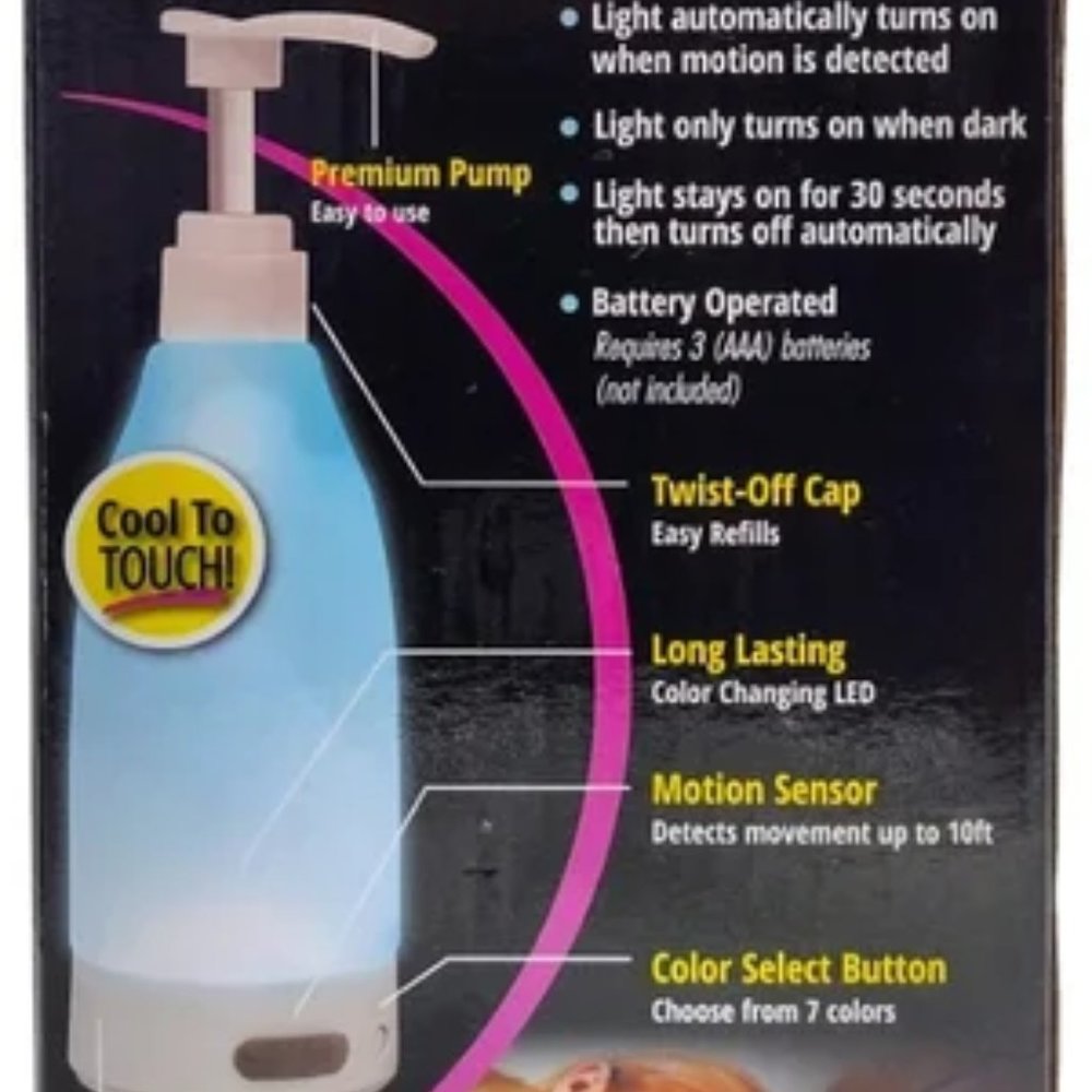 LED SOAP DISPENSER NIGHTLIGHT